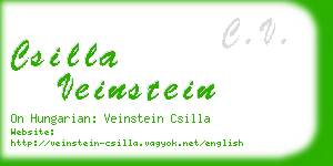 csilla veinstein business card
